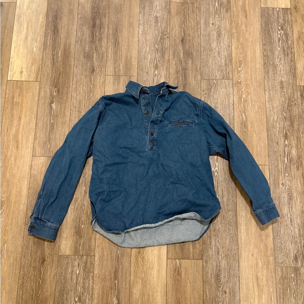 Men's Blue Denim Shirt